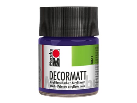 Marabu Decormatt - 051 Mørk violett - 50 ml