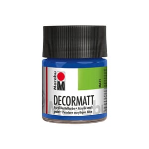 Marabu Decormatt - 052 Mellomblå - 50 ml