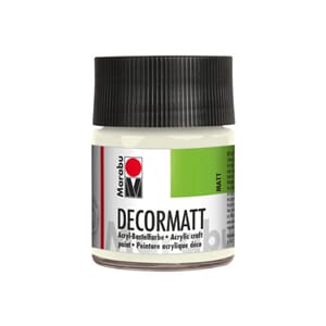 Marabu Decormatt - 070 Hvit - 50 ml