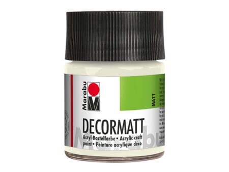 Marabu Decormatt - 070 Hvit - 50 ml