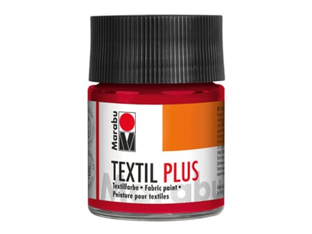 Marabu Textil Plus - 032 karminrød - 50 ml