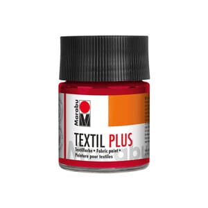 Marabu Textil Plus - 032 karminrød - 50 ml