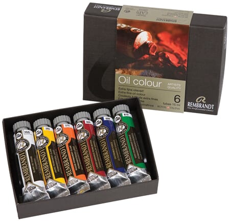 Rembrandt Olje Startsett 6 tuber 15 ml