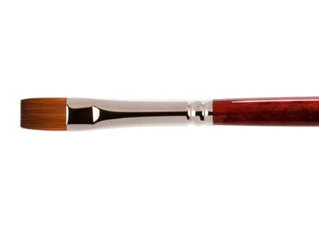 Alf Bjercke pensel 9318 - Kolinex flat - str 4  langt skaft