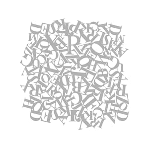 Pronty Mask stencil - Characters - 30x30 cm