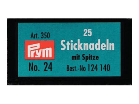 Broderinåler spiss - No 24 - 25 stk