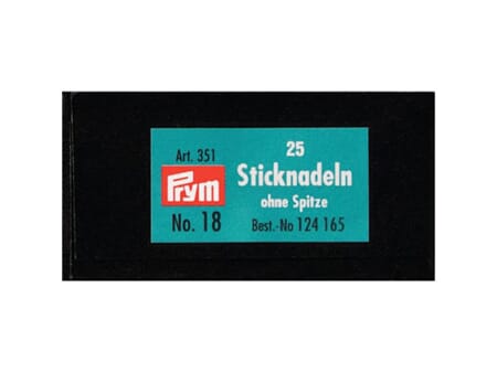Broderinåler butt - No 18 - 25 stk