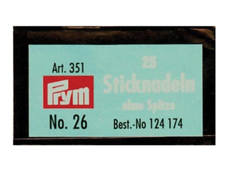 Broderinåler butt - No 26 - 25 stk
