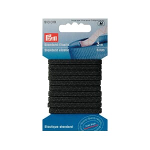 Prym elastisk bånd - 5 mm/ 3 m - sort