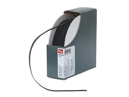 Prym super elastisk strikk - 7 mm - sort - PR METER
