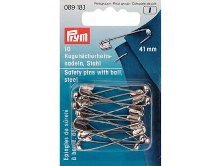 Prym sikkerhetsnåler med kule HT2 - 41 mm - stål