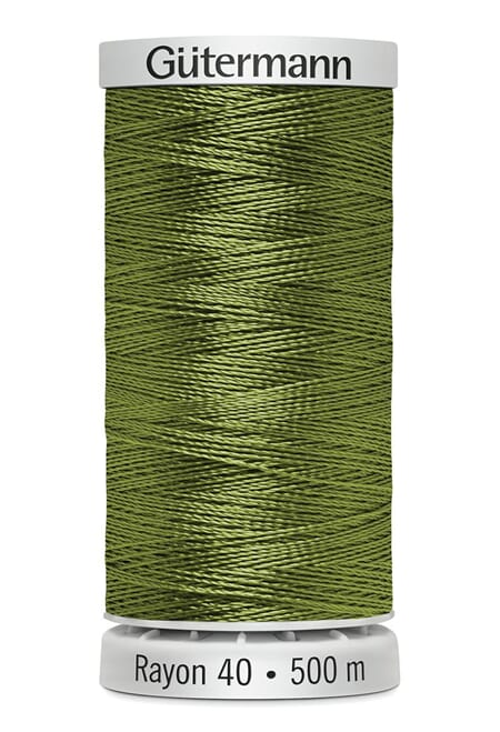 Gütermann Rayon 40 - 500 m - 1177 avocado grønn