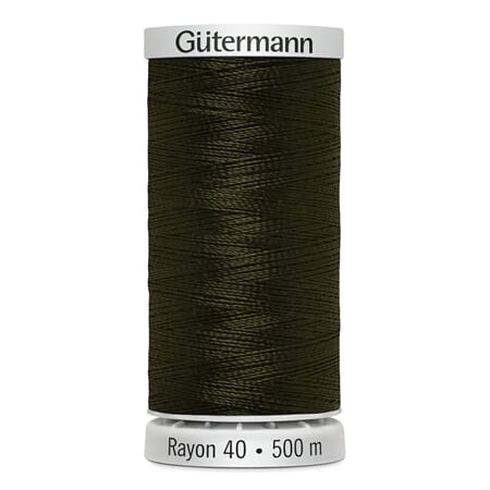 Gütermann Rayon 40 - 500 m - 1210 mørk militær grønn