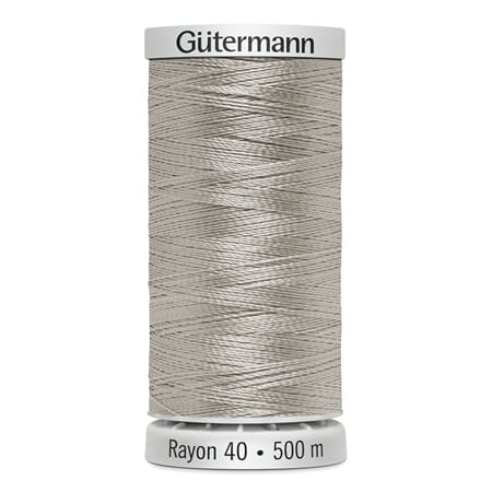 Gütermann Rayon 40 - 500 m - 1218 sølv grå