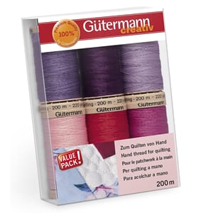 Gütermann Hånd Quiltetråd  - 200 m - 6 spoler