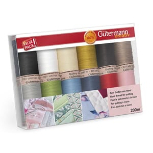 Gütermann Hånd Quilte tråd - 200 m - 12 spoler