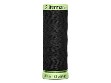 Gütermann Knappetråd - 30 m - 000 sort