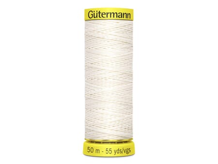 Gütermann Lintråd - 50 m - 5129  hvit