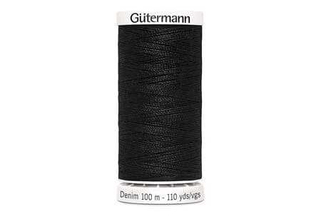 Gütermann Denim 50 - 1000 sort - 100 m