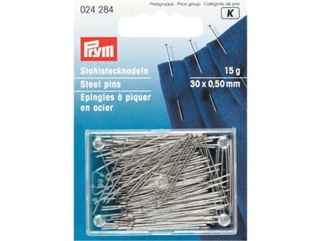 Prym knappenåler superfine - 30 x 0,5 mm - stål - 15 g
