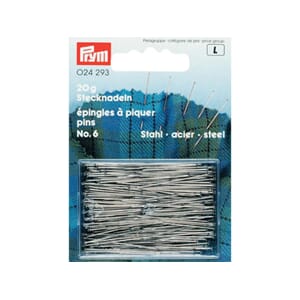Prym knappenåler No 6 - 30 mm - stål - 20 g