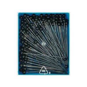 Prym knappenåler glasshode No.2 - 48 mm - sort - 30g