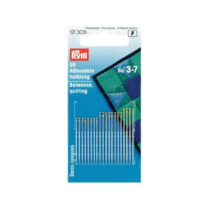 Synåler - halvlang/quilting - No 3-7 - 20 stk