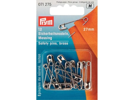 Prym sikkerhetsnåler - 27 mm - 12 stk