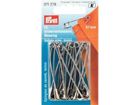 Prym sikkerhetsnåler - 57 mm - 12 stk