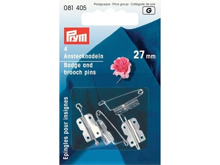 Brosjenåler - 27 mm - 4 stk