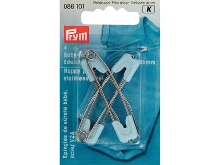 Prym sikkerhetsnåler baby - 55 mm - lys blå 4 stk
