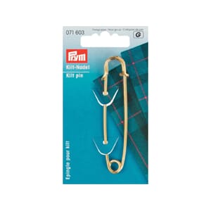 Kiltenål 76 mm - gullfarget