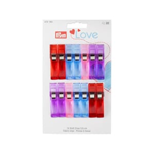 Prym stoff klips - 14 stk a 5,5 cm