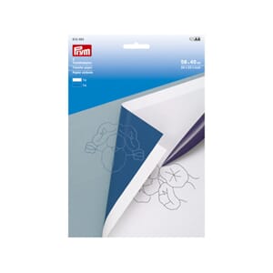 Prym transferpapir - 56x40 cm - 2 ark hvit/blå