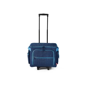 Trillekoffert til symaskin - 44x22x36 - Jeans