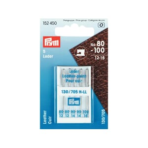 Prym symaskinnåler - lær - No 80-100/ 12-16