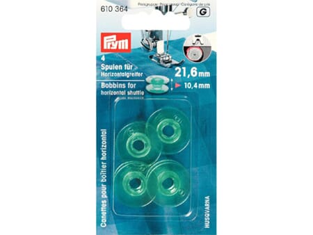 Prym Bobbins for horizontal shuttle plastic 21.26mm