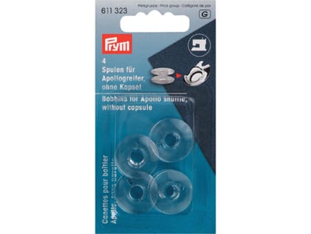 Prym Bobbins for horizontal shuttle plastic 20 mm 66K