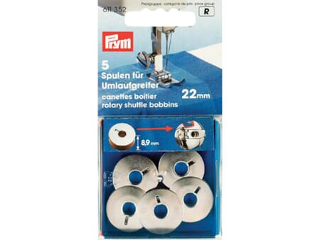 Prym Bobbins for double rotary shuttle metal 21.9 mm