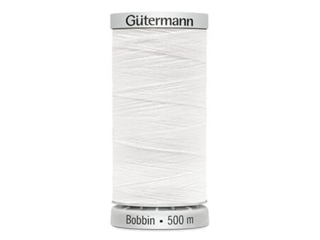 Gütermann Bobbin tråd - 500 m - 1001 hvit