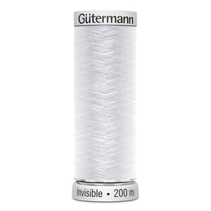 Gütermann Invisible - 200 m - 1001 hvit