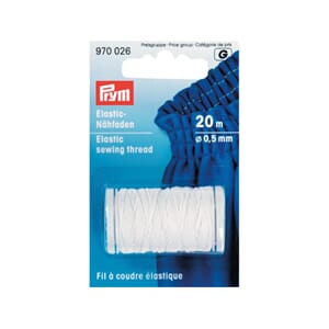 Prym - Elastisk sytråd 0,5 mm - hvit
