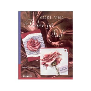 Lage kort med perler på stof