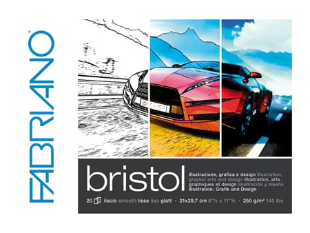 Fabriano Bristol - 250 g - 20 ark