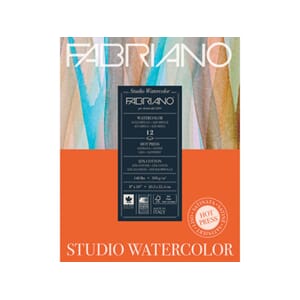 Fabriano Akvarellblokk - HP - 300 g - 20,3 x 25,4 - 12 ark