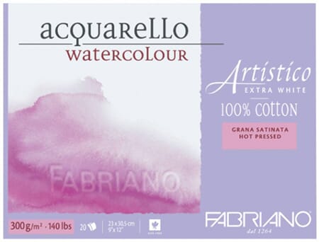 Fabriano Artistico EQ - Extra White - HP - 300 g- 23x30,5