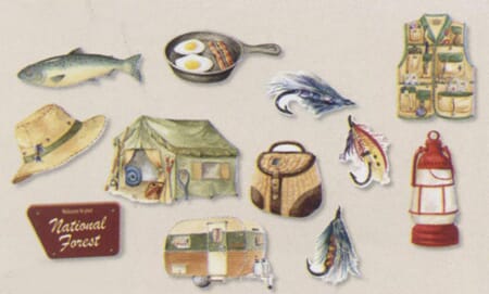 Happy Camper - Die Cuts