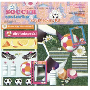 Soccer Sisterhood - Scrapbook set