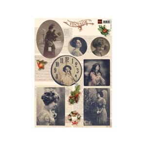 Vintage 2 - klippeark - A4