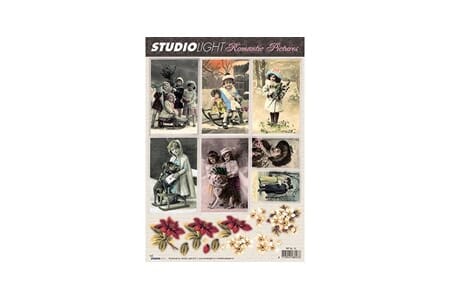 Romantic Pictures 12 - klippeark - A4